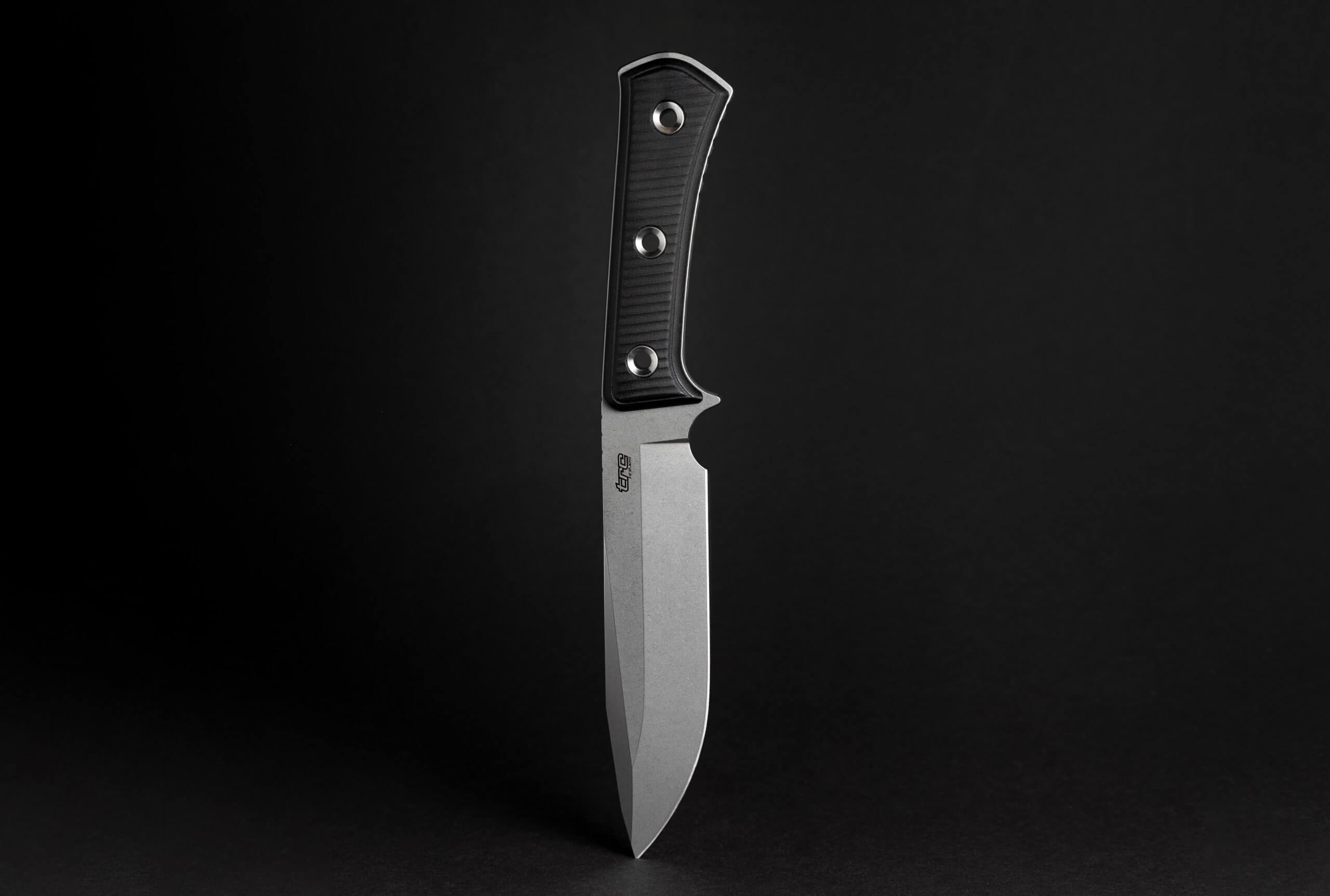 APOCALYPSE STONEWASHED FINISH - Elmax steel blade with DBCM handle, 172mm blade length