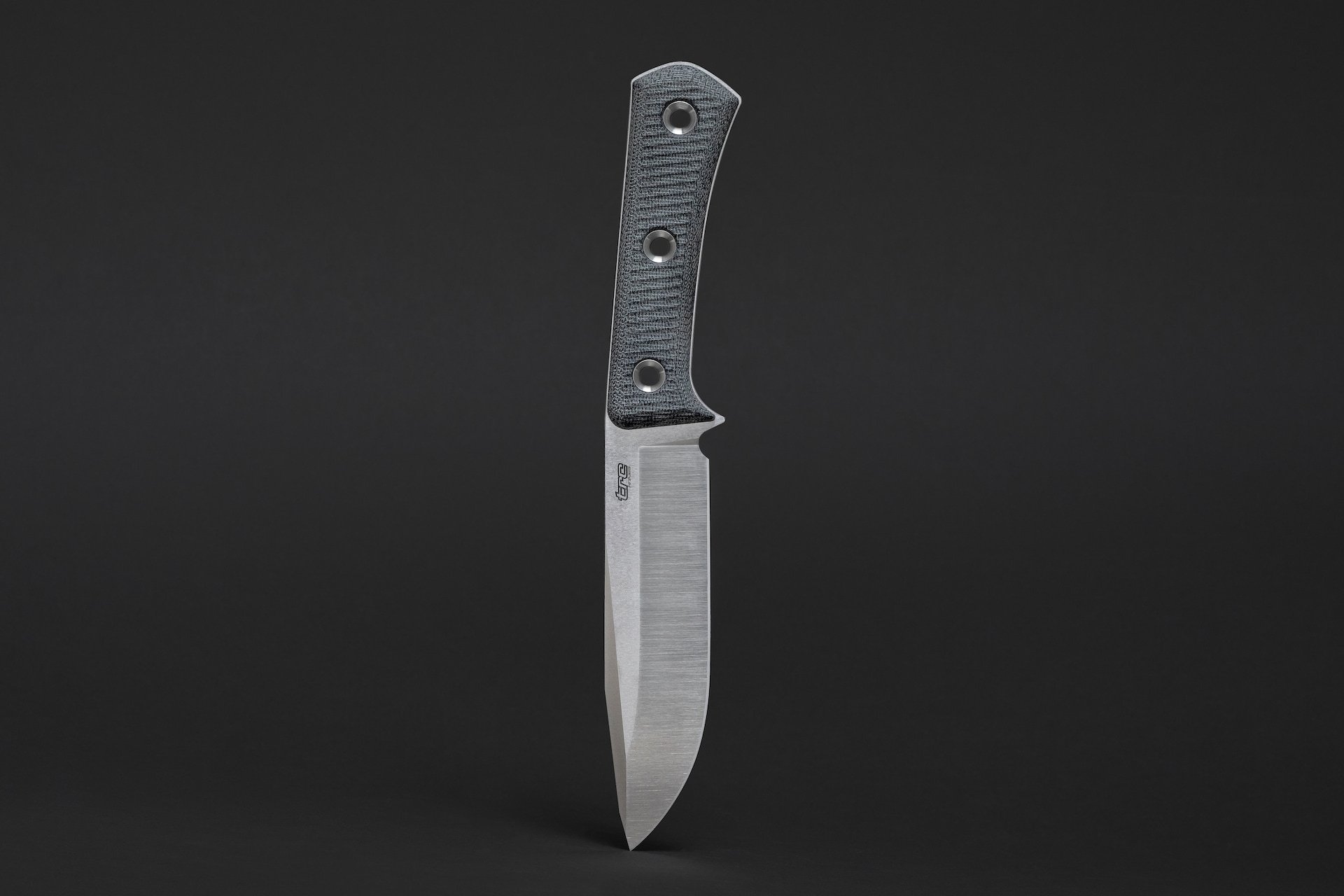 APOCALYPSE PRIME - Elmax steel blade with Black Canvas Micarta handle, 140mm blade length